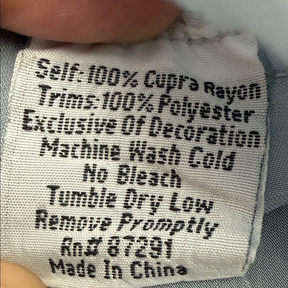 Johnny Was light Blue Tunic with Gold Embroidery. Size L - Picture 9 of 10